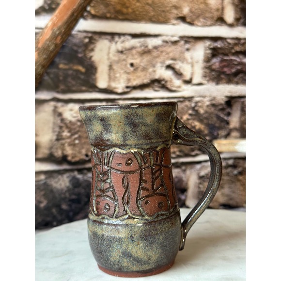 90's Vintage Henna glazed mug/jar - Picture 10 of 10